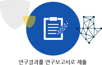 연구결과를 연구보고서로 제출